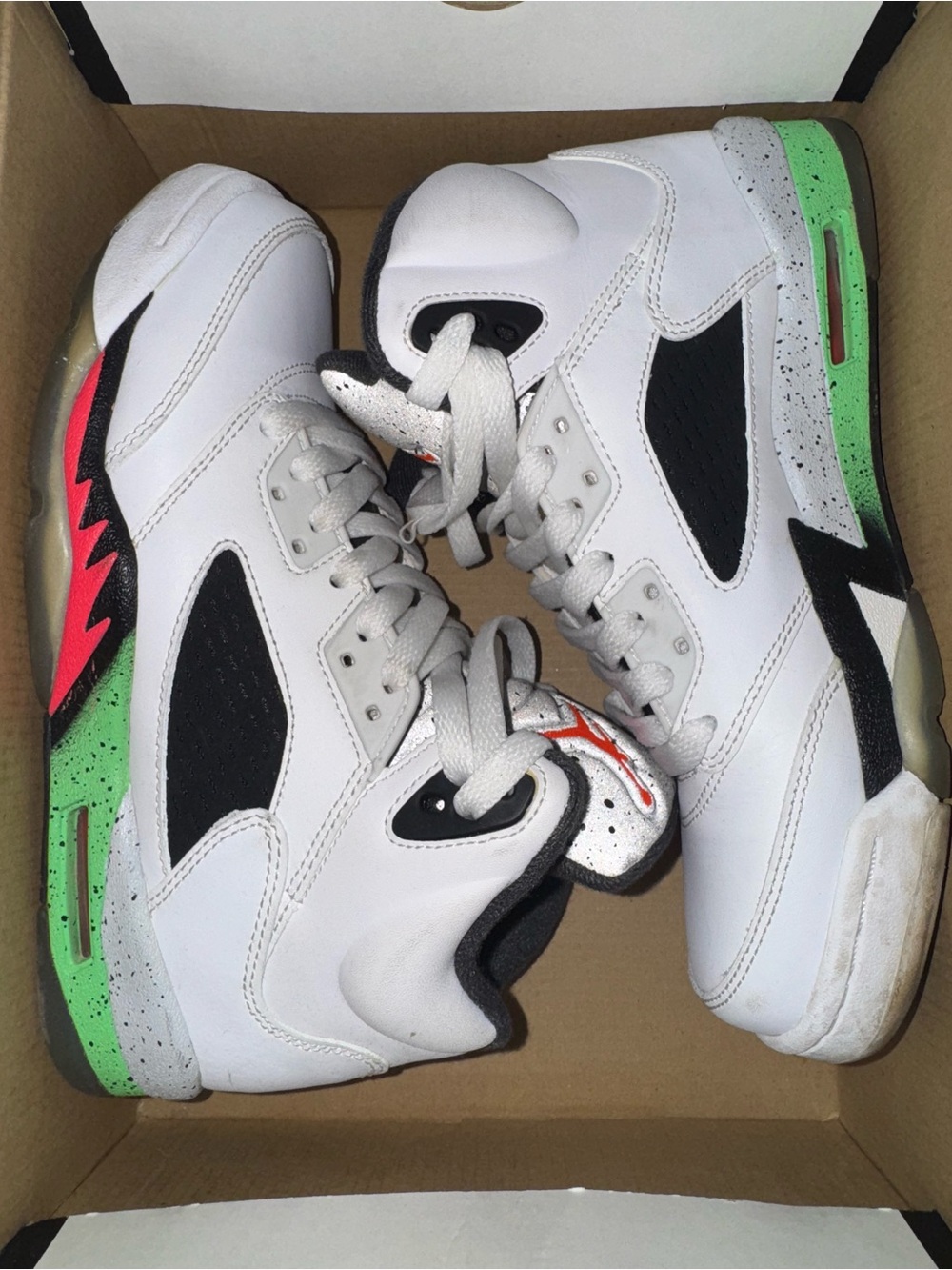 White, Black, Green & Red Jordan’s